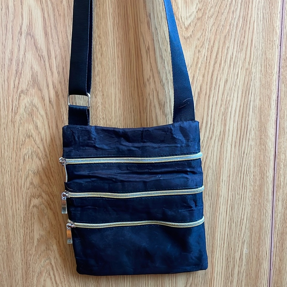 Multizipper Crossbody Bag